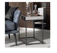 Interior Ave - Monroe Mirrored Bedside / Side Table