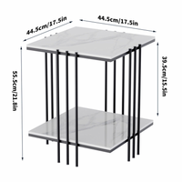 Interior Ave - Milano Black Square Side Table