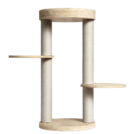 Whisker Wonderland Premium Eco Bamboo Cat Tree Small - Natural Bamboo Structure, Safe & Stable, Multi-Functional Cat Furni...