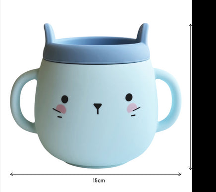 Whisker Wonderland Innovative Hydroponic Cat Grass Growing Mug - Blue | Soil-Free, Digestion & Hairball Aid, Eco-Friendly ...