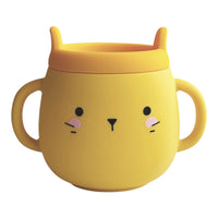 Whisker Wonderland Innovative Hydroponic Cat Grass Growing Mug - Yellow | Soil-Free, Digestion & Hairball Aid, Eco-Friendl...