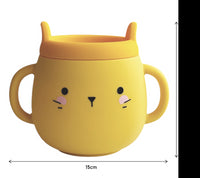 Whisker Wonderland Innovative Hydroponic Cat Grass Growing Mug - Yellow | Soil-Free, Digestion & Hairball Aid, Eco-Friendl...
