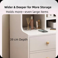 2x bedside table set wooden drawers lockable storage bedroom furniture