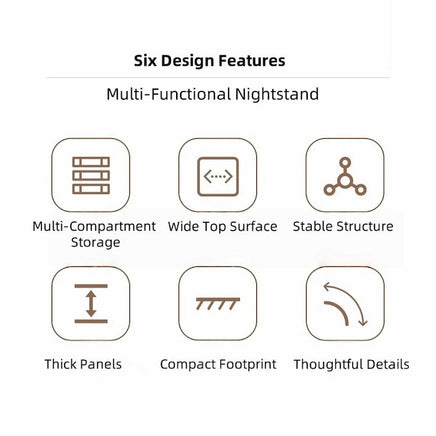 2x Bedside table set modern design wooden legs white drawers furniture