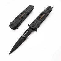 Mountgear Rubber Handle Folding Multi-Function High Camping Mini  Field Survival Knife