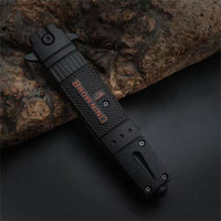 Mountgear Rubber Handle Folding Multi-Function High Camping Mini  Field Survival Knife