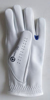 Awezingly Power Touch Cabretta Leather Golf Glove for Men - White (L)