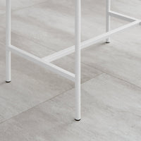 Lucia Slender Fluted Bedside Table in White