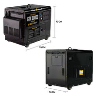 Diesel Generator Single Phase 8.4kw Rated Diesel 6kw 13hp Portable