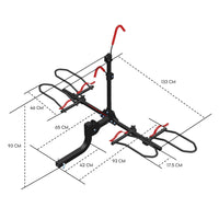 2 Bike Rack for Car SUV Rear Bicycle Holder Carrier Hitch Mount Platform Holder