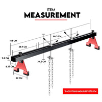 Engine Support Bar Engine Load Leveler 1100 Lbs Transmission w/ Dual Hook