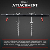 Engine Support Bar Engine Load Leveler 1100 Lbs Transmission w/ Dual Hook