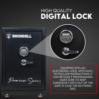 Digital Safe Safety Box Security Code Lock Box Fire Proof Heavy Duty 80L