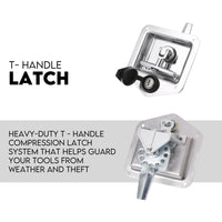 Aluminium Toolbox Ute Tool box Generator Trailer Canopy 620x400x500