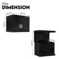 Aluminium Toolbox Ute Tool box Generator Trailer Canopy 620x400x500