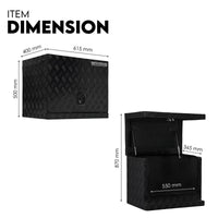 Aluminium Toolbox Ute Tool box Generator Trailer Canopy 615x400x500