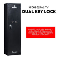 8 Gun Safe Firearm Rifle Storage Lock box Steel Cabinet Heavy Duty Locker CAT A+B