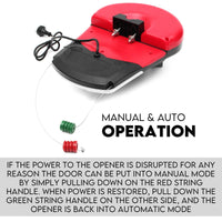 Automatic Roller Door Opener Garage Powerful 1200N Motor Garage 22m2; Rolling AU