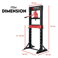 20 Ton Hydraulic Shop Press Workshop Jack Stand Bending Tool