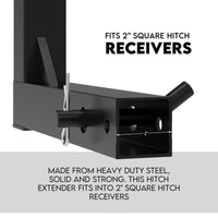 Tow Bar Hitch Mount Ladder Roof Rack Bar Extension Timber Kayak