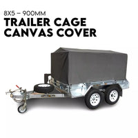 8X5 BOX TRAILER CAGE CANVAS COVER (900mm) 3 FOOT Thick Rip Resistant Waterproof