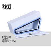 Under Tray Tool Box Underbody Pair Set 750mm White Steel