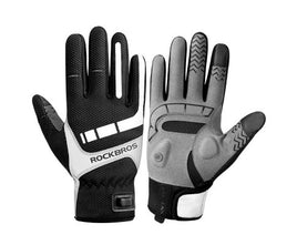 MTB Heated Gloves Medium for Mountain Road Bike Breathable Winter Autumn Cycling Camping Running Outdoor Sport Rockbros
