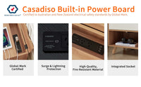 Casadiso Bedside Table with Integrated Powerboard & USB PortsÿCasadiso Furud Pro