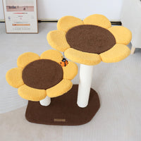 CMISSTREE 2-Level Sunflower Cat Scratching Tree