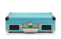 Crosley Cruiser Bluetooth Portable Turntable - Turquoise + Bundled Majority D40 Bluetooth Speakers