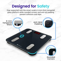 Etekcity Smart Scale for Body Weight - Black - 2 Pack