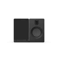 Kanto TUK 260W Powered Bookshelf Speakers with - Pair, Matte Black with SP26PL Black Stand Bundle