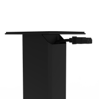 Kanto YU6 200W Powered Bookshelf Speakers with Bluetooth and Phono Preamp - Pair, Matte Black with SX22 Black Stand Bundle