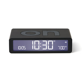 Lexon Flip Classic Reversible Alarm Clock - Black