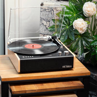 Victrola Eastwood Turntable + Bundled Majority D40 Bluetooth Speakers