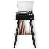 Victrola Eastwood Turntable + Entertainment Stand Bundle - Black