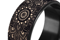 Yoga Design Lab Yoga Wheel Cork Mandala Black