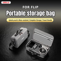 STARTRC Flip Drone Case for DJI Flip Fly More Combo,Portable PU Leather Shoulder Bag Can Organizes RC2/RC-N3 Remote, 7 Original Batteries, Charging Hub, 65W Charger, Flip Drone and Other Accessories