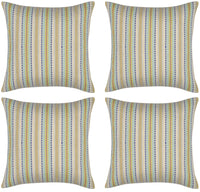 Pack of 4 Finn Yellow Multicoloured Retro Cushion Cover