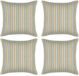 Pack of 4 Finn Yellow Multicoloured Retro Cushion Cover