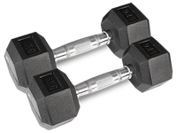 CORTEX Hex Dumbbell 56kg Set with Stand (4, 6, 8, 10kg Pairs)