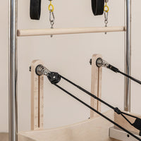 Lifespan Fitness Contour Cadillac Pilates Reformer with Full Trapeze Table (Black)