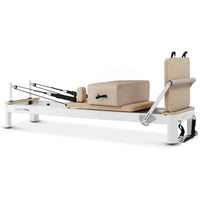 Lifespan Fitness Contour Pro Aluminum Pilates Reformer Bed Set (Beige)