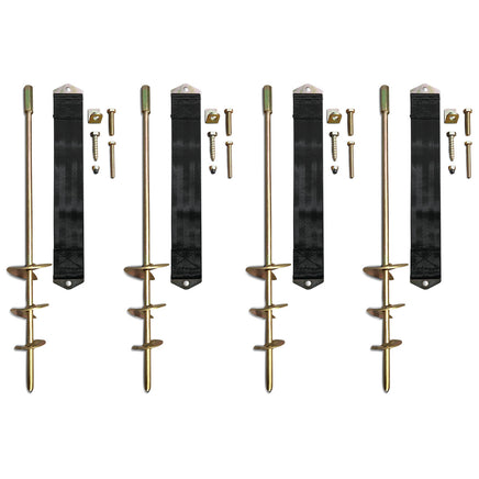 Lifespan Kids Ground Anchor Kit (Set of 4pcs) For Trampoline, Swing Set, Play Equipment