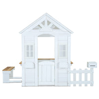 Lifespan Kids Teddy Cubby House in White (V2) with Floor