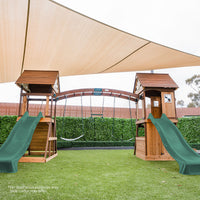 Lifespan Kids Armadale Swing Set & Play Centre with Two 2.2m Slide (Pastel Pink)