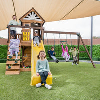 Lifespan Kids Coventry Swing Set & Play Centre with 2.2m Slide (Yellow)