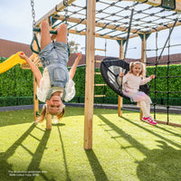 Lifespan Kids Orangutan Monkey Bars Jungle Gym Climbing Frame with 2.2m Slide (White)