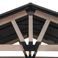 Yardtopia Oslo XL 3.6m x 2.4m BBQ/Grill Timber & Steel Gable Roof Gazebo