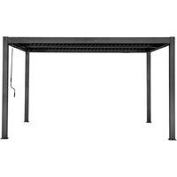 Yardtopia Elmont 3m x 4m Aluminium Adjustable Louvre Pergola